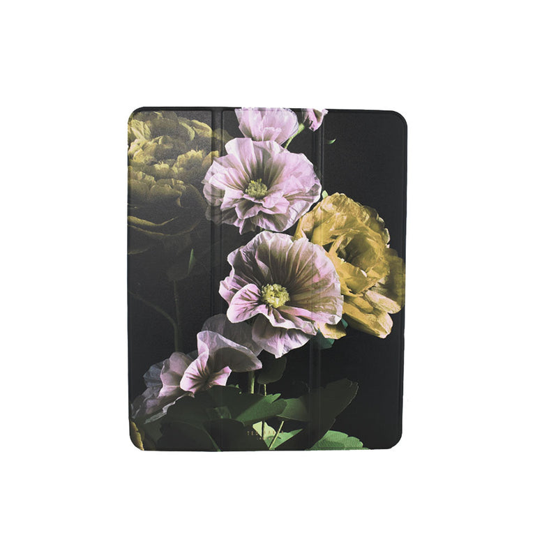 Ted Baker Black Paper Flowers Kickstand Folio Case for iPad Air 11 (2024)