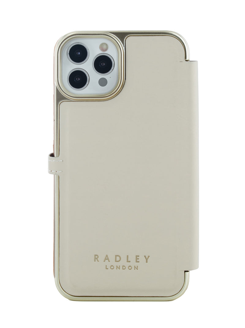 Radley Folio Case for iPhone 12 Pro - Clay Brown Pale Gold