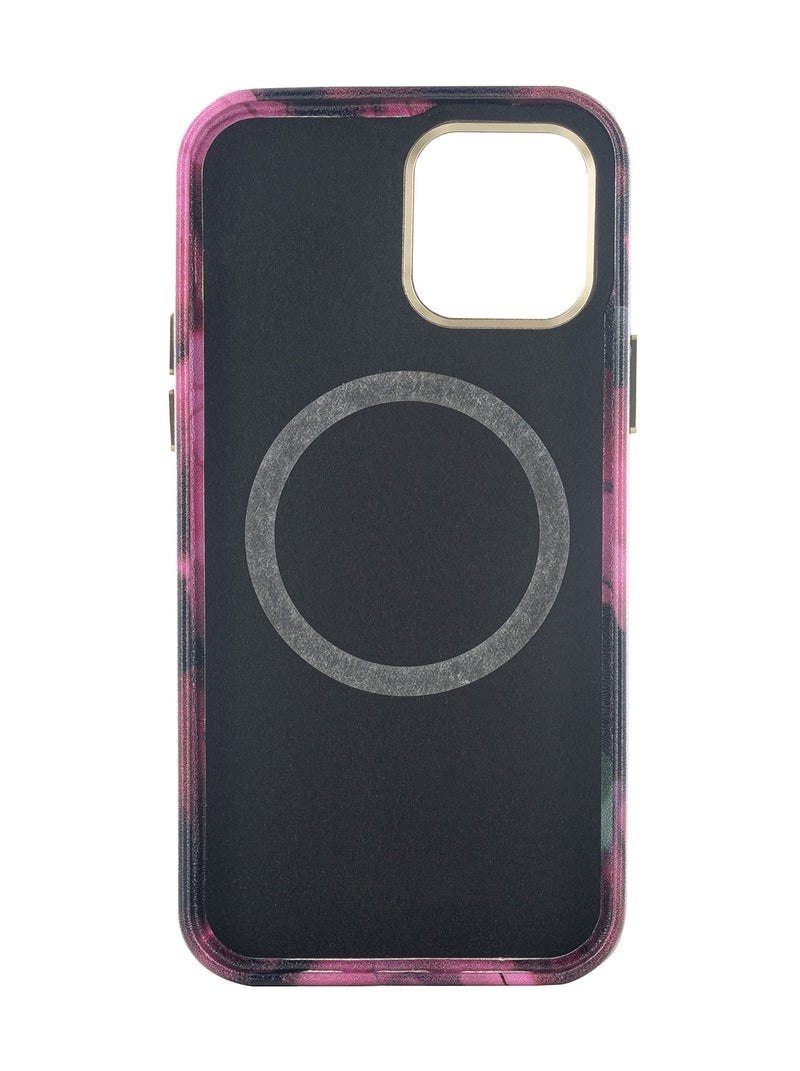 Ted Baker BLURS Pink Petal Print Full Wrap Phone Cover for iPhone 12 Compatible with MagSafe