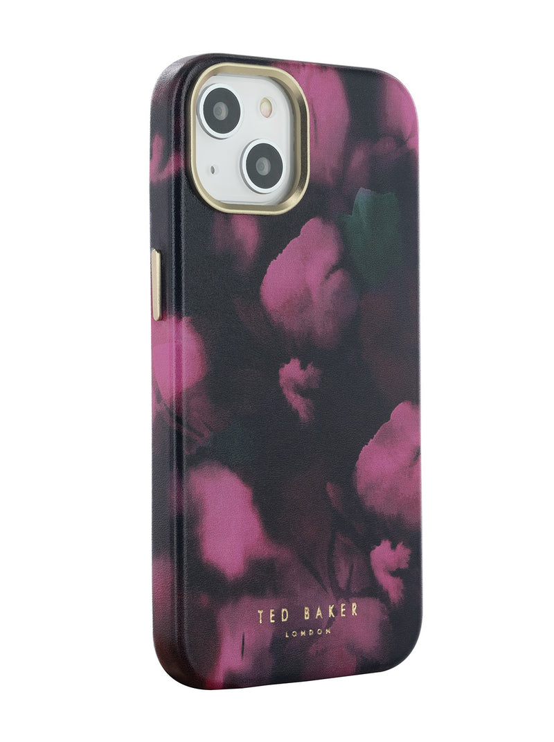 Ted Baker BLURRIA Pink Petal Print Full Wrap Phone Cover for iPhone 14 Compatible with MagSafe