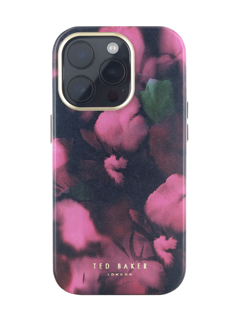 Ted Baker BLURR Pink Petal Print Full Wrap Phone Cover for iPhone 14 Pro Max Compatible with MagSafe