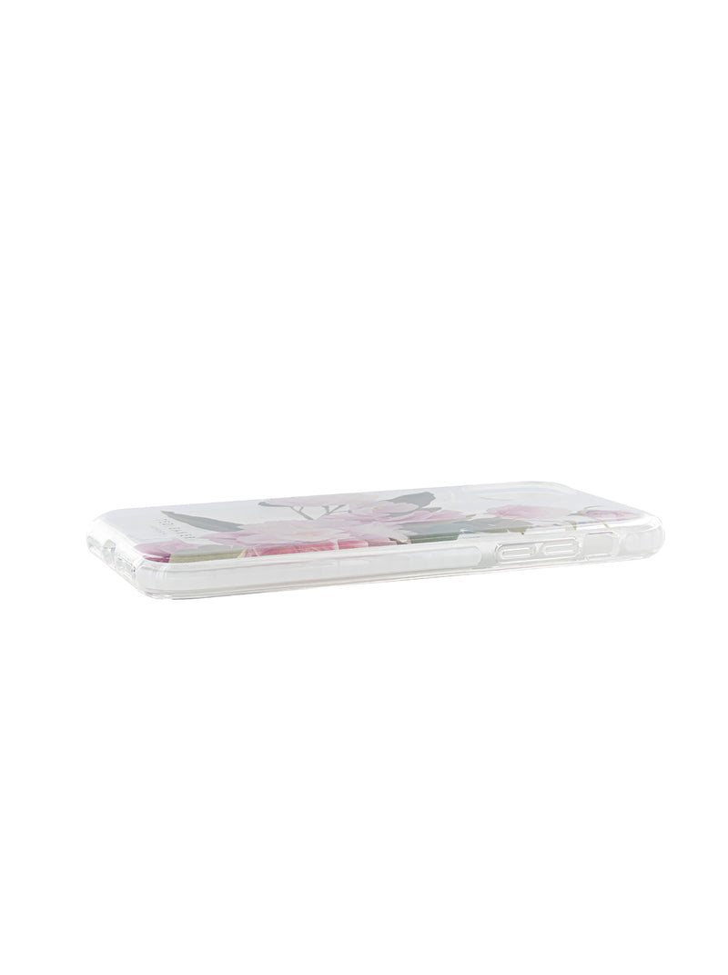 Ted Baker APPEN Clear Flower Placement Antishock Phone Case for iPhone 12 Cream Bumper