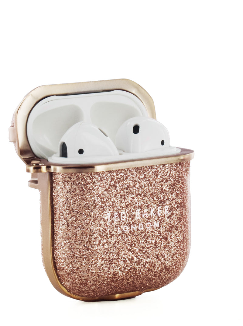 Ted Baker GLITAIR Rose Gold Glitter Case Cover for AirPod 1st / 2nd Gen