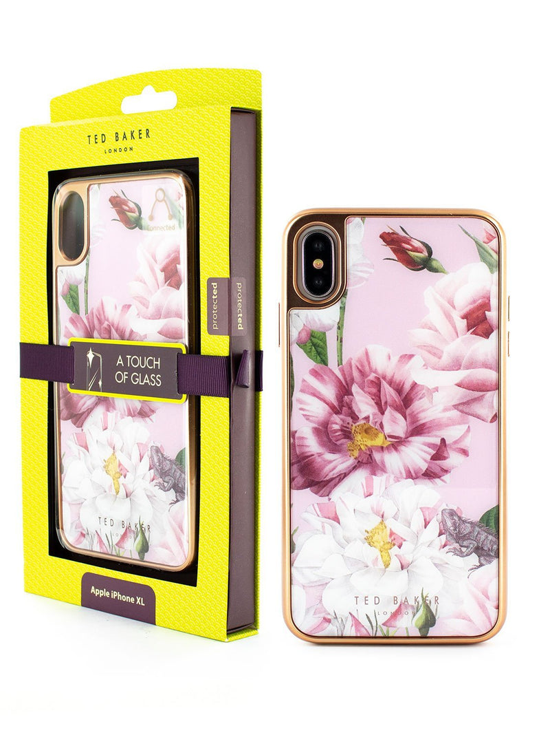 Packaging image of the Ted Baker Apple iPhone XS Max phone case in Pink