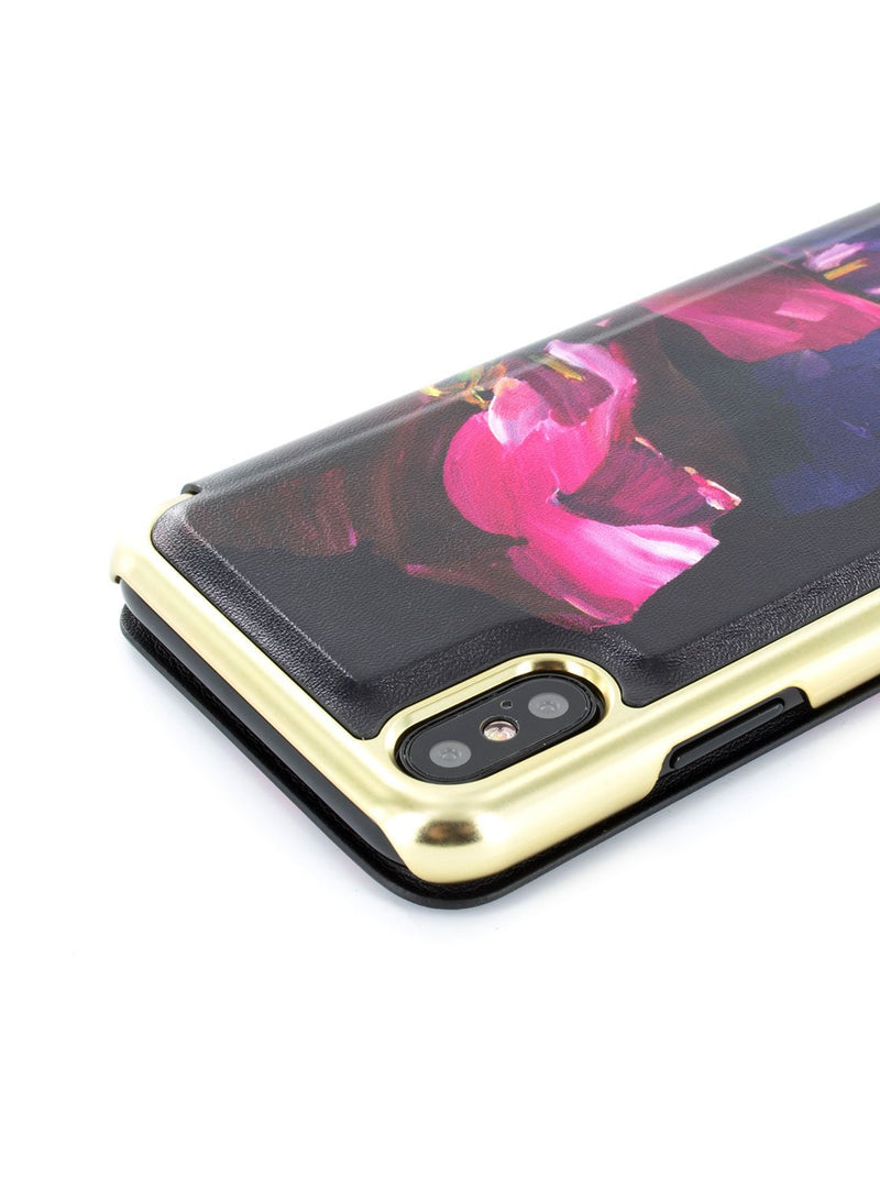 Detail image of the Ted Baker Apple iPhone XS / X phone case in Purple