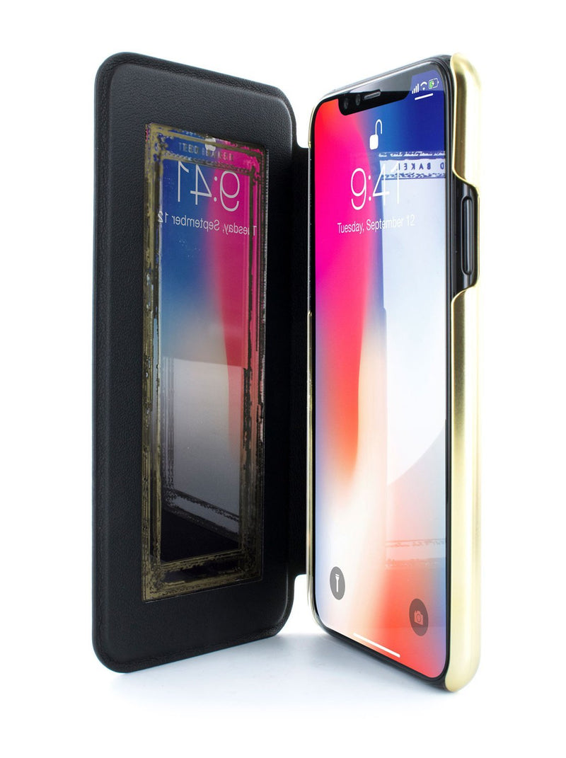 Inside image of the Ted Baker Apple iPhone XS / X phone case in Purple