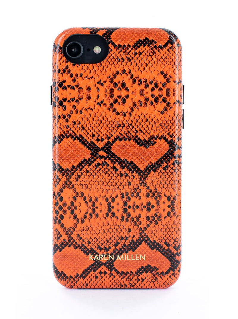 Hero image of the Karen Millen Apple iPhone 8 / 7 / 6S phone case in Orange