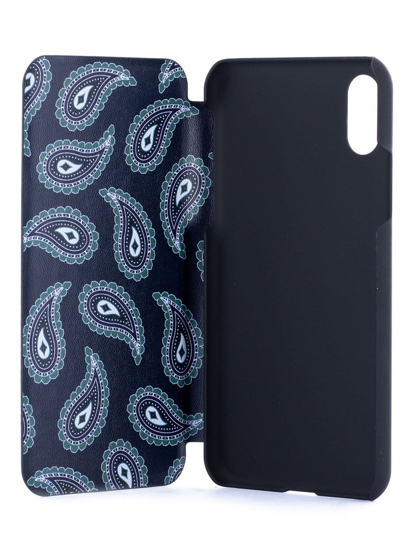 Inside image of the Ted Baker Apple iPhone XS / X phone case in Black