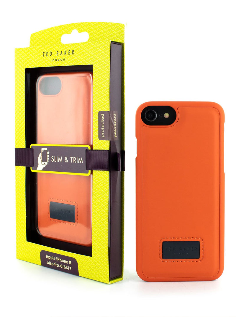 Ted Baker SNAKKE Inlay Shell for iPhone SE (2020) / 8 / 7 / 6 - Orange