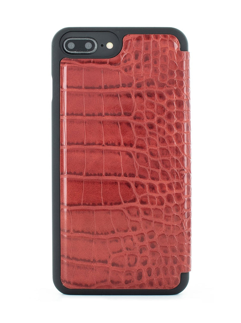 Back image of the Karen Millen Apple iPhone 8 Plus / 7 Plus phone case in Red