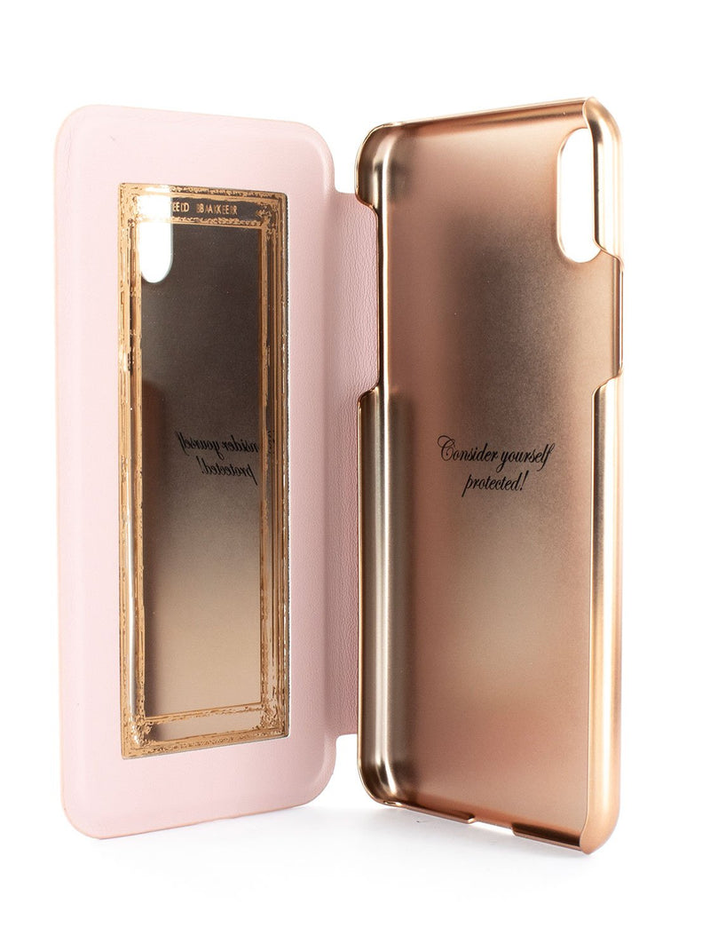 Inside image of the Ted Baker Apple iPhone XS / X phone case in Black