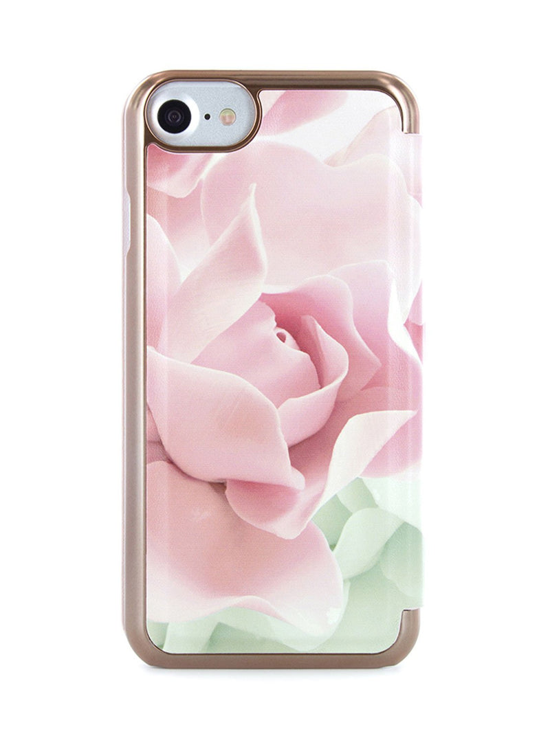 Ted Baker KNOWAI Mirror Folio Case for iPhone SE (2020) / iPhone 8 - Porcelain Rose (Nude)