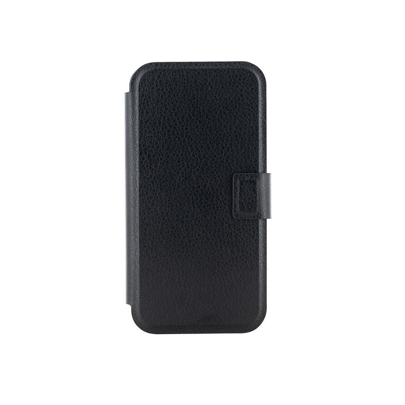 iPhone 15 Plus Leather Folio Phone Case - Black / Brown