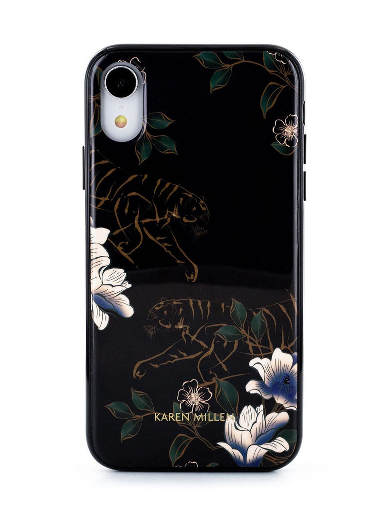 Hero image of the Karen Millen Apple iPhone XR phone case in Black