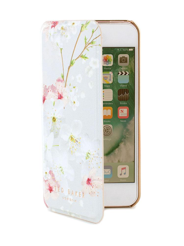 Ted Baker ANA Mirror Folio Case for iPhone SE - Oriental Blossom