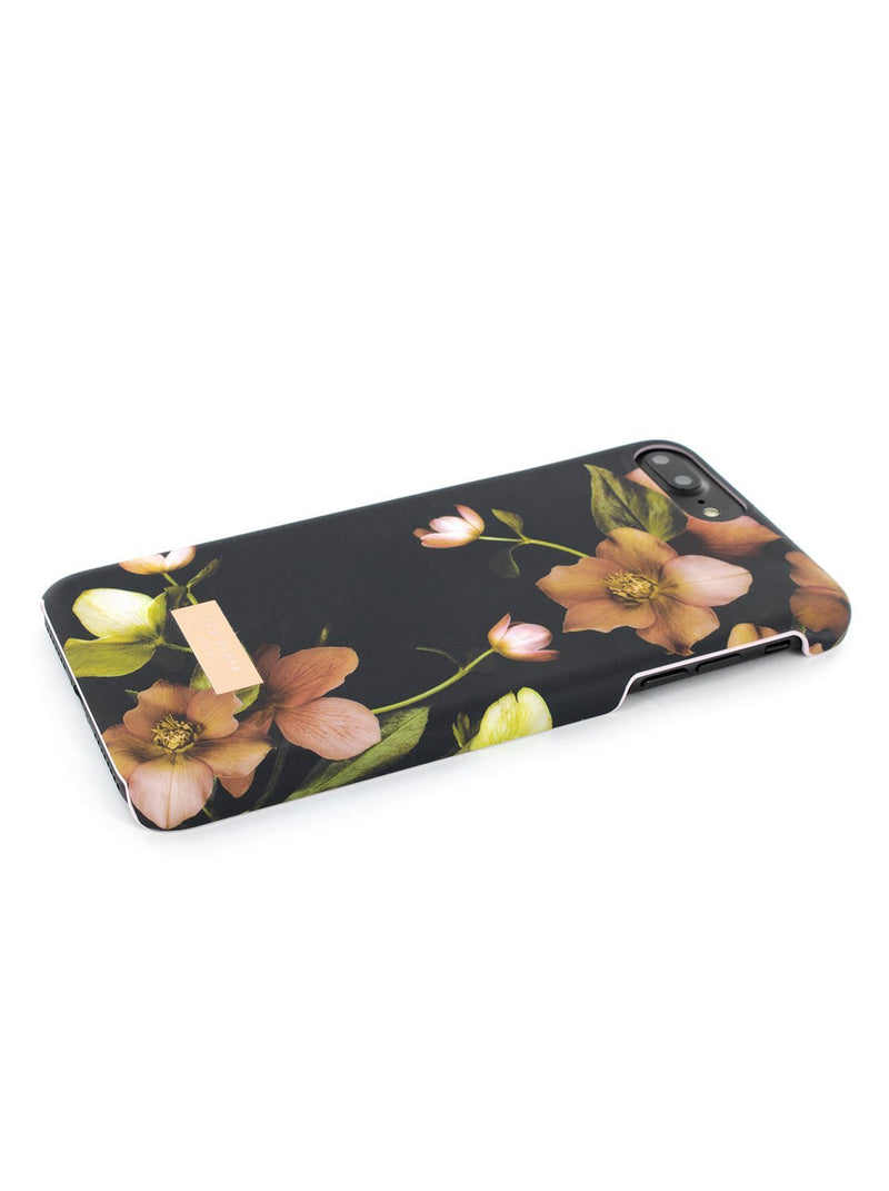 Face down image of the Ted Baker Apple iPhone 8 Plus / 7 Plus phone case in Arboretum Black