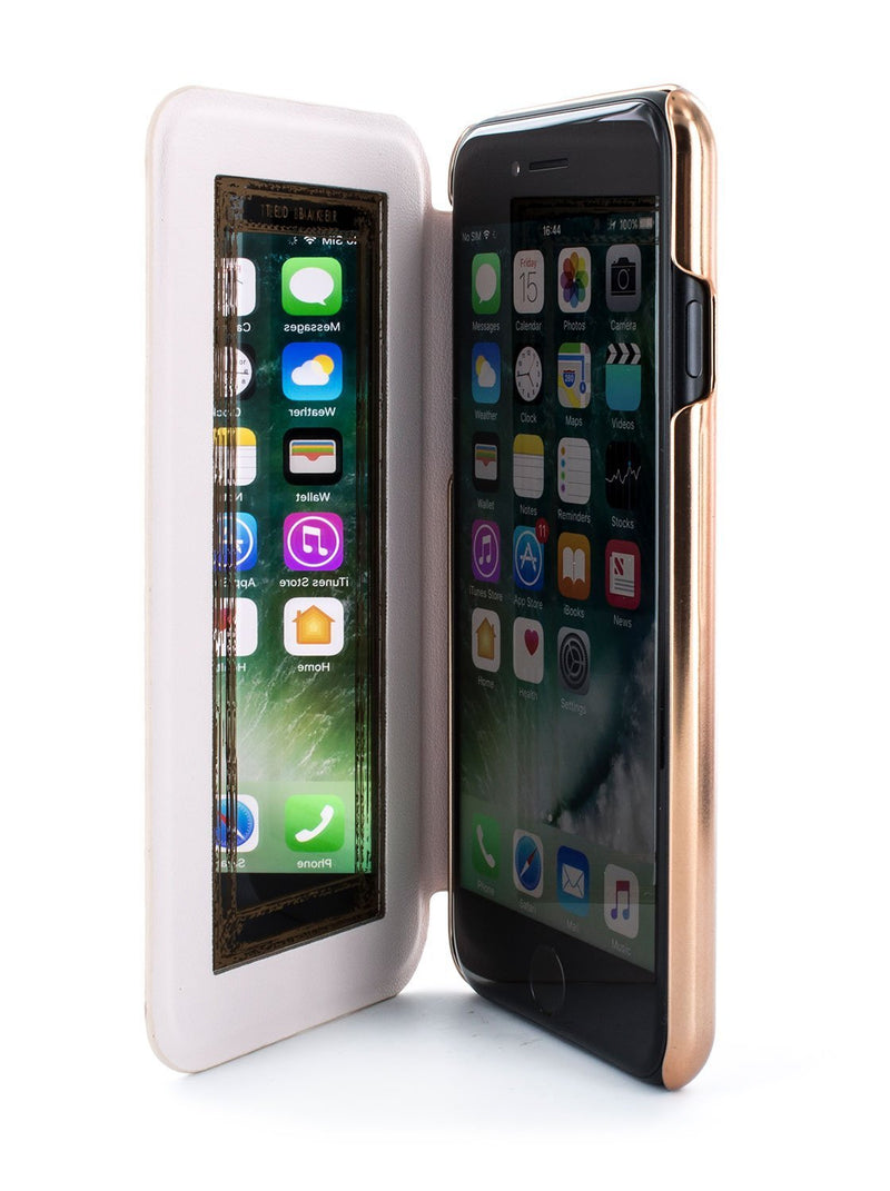 Inside image of the Ted Baker Apple iPhone 8 / 7 / 6S phone case in Rose Gold