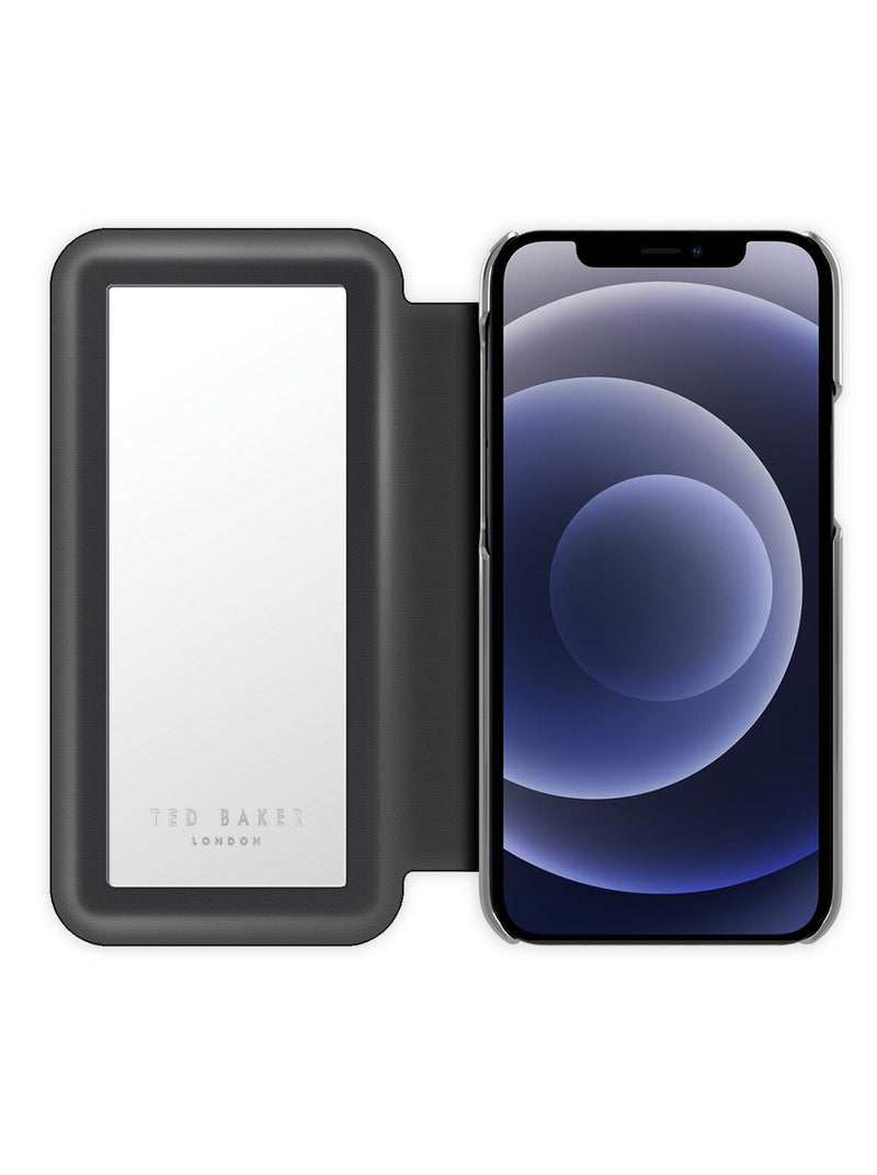 Ted Baker SOFIEAA Mirror Case for iPhone X / XS - Sandalwood / Black Silver