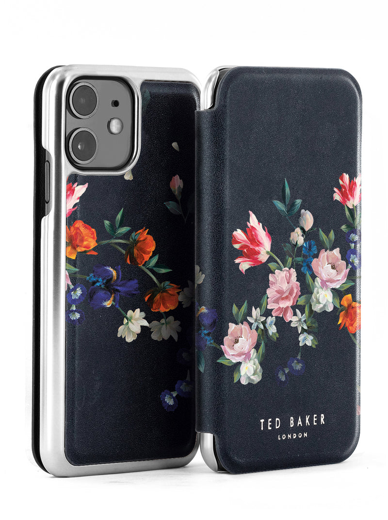 Ted Baker SKYLIA Mirror Case for iPhone 11 - Sandalwood / Black Silver