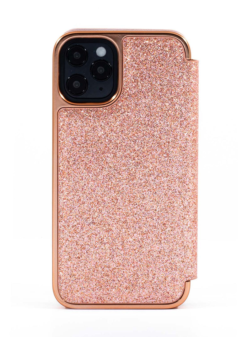 Ted Baker DIANOE Mirror Case for iPhone 12 - Rose Gold Glitter