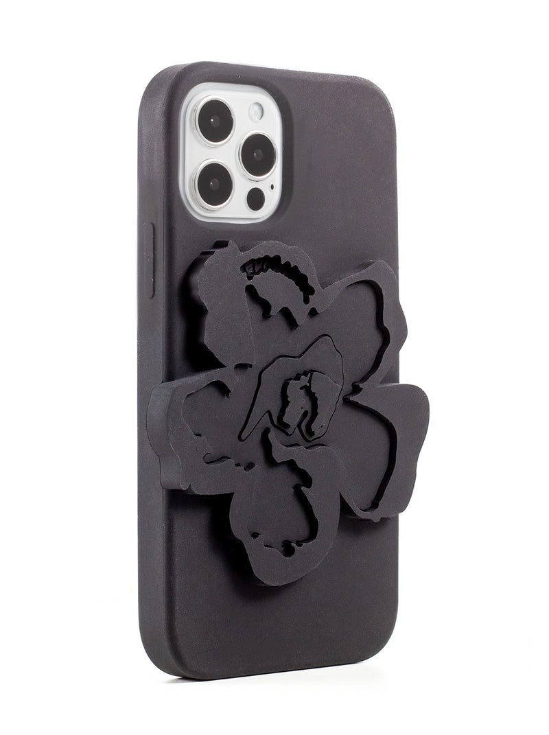 Ted Baker ROSEII Silicone Case for iPhone 12 - Magnolia - Black