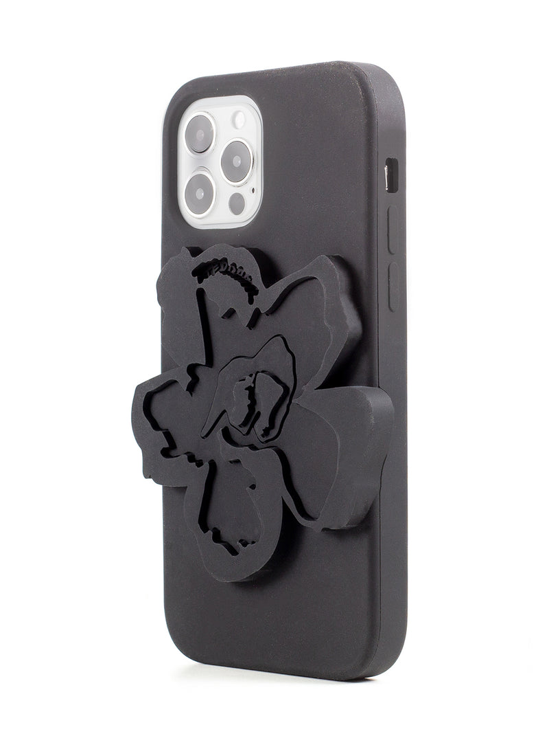 Ted Baker ROSEII Silicone Case for iPhone 12 - Magnolia - Black