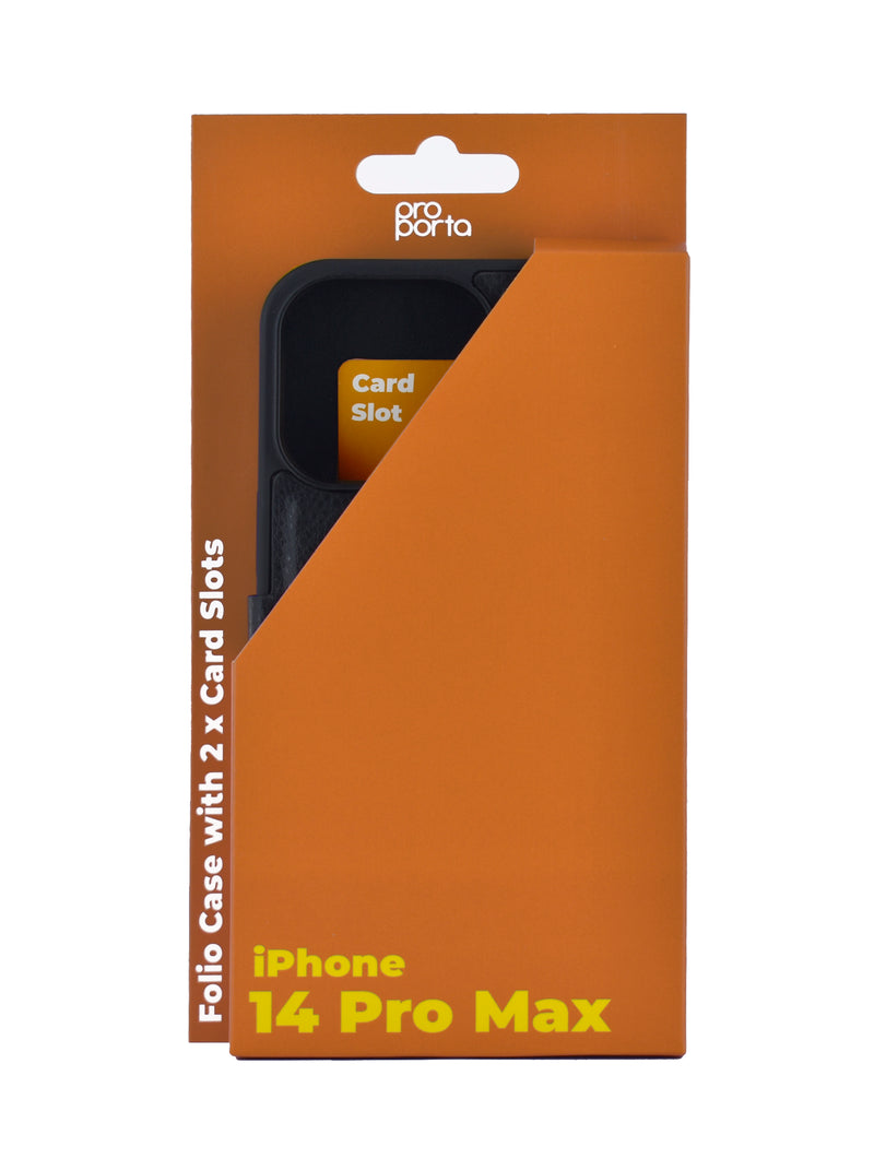 iPhone 14 Pro Max Folio Phone Case - Black