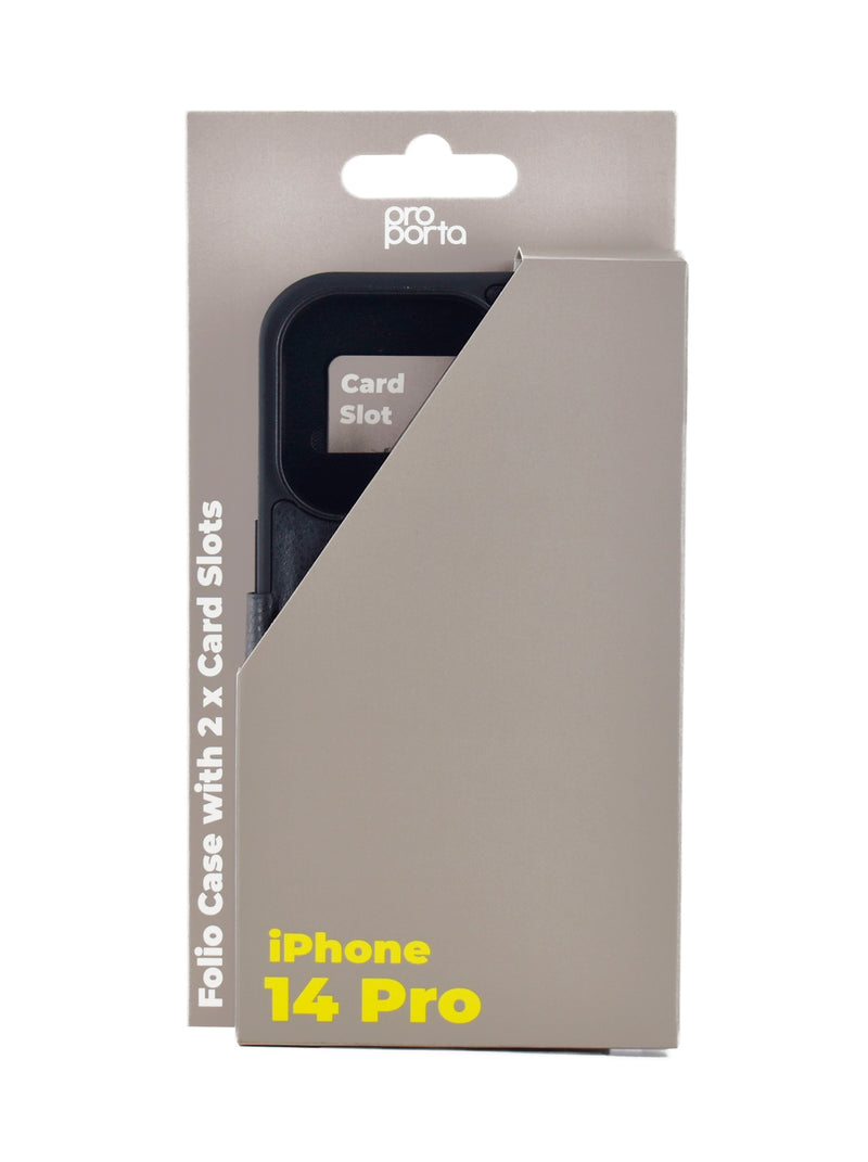 iPhone 14 Pro Folio Phone Case - Black