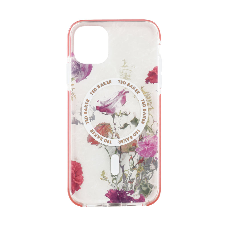 Ted Baker LAVERNA MagSafe AntiShock for iPhone 11 Water Floral Red Bumper