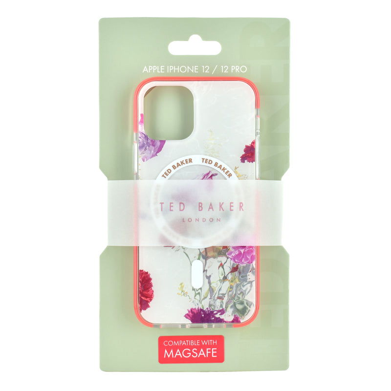Ted Baker LAVERNO MagSafe AntiShock for iPhone 12 Water Floral Red Bumper