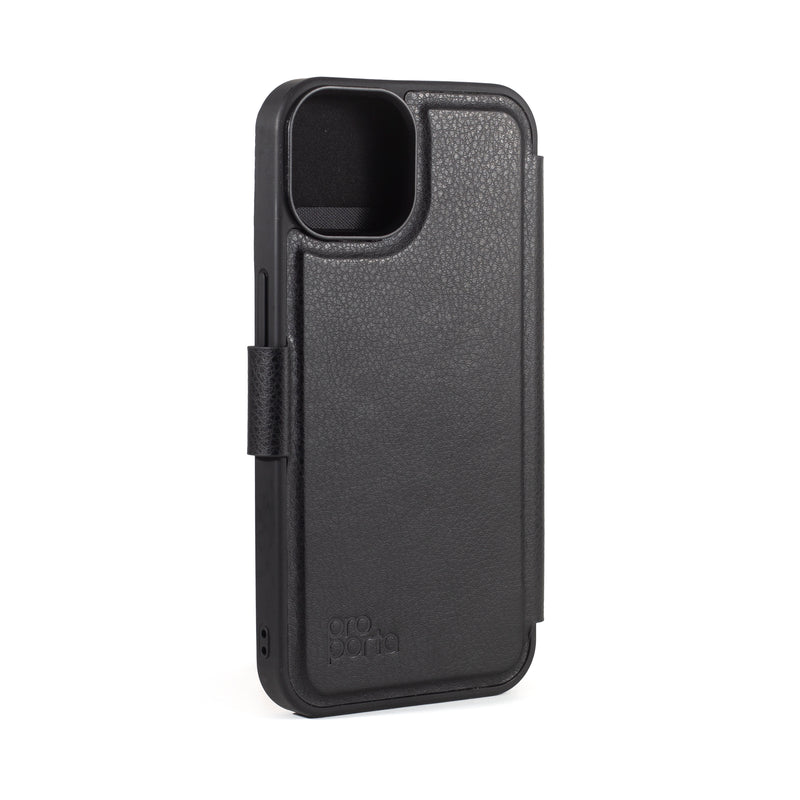 iPhone 14 Folio Phone Case - Black