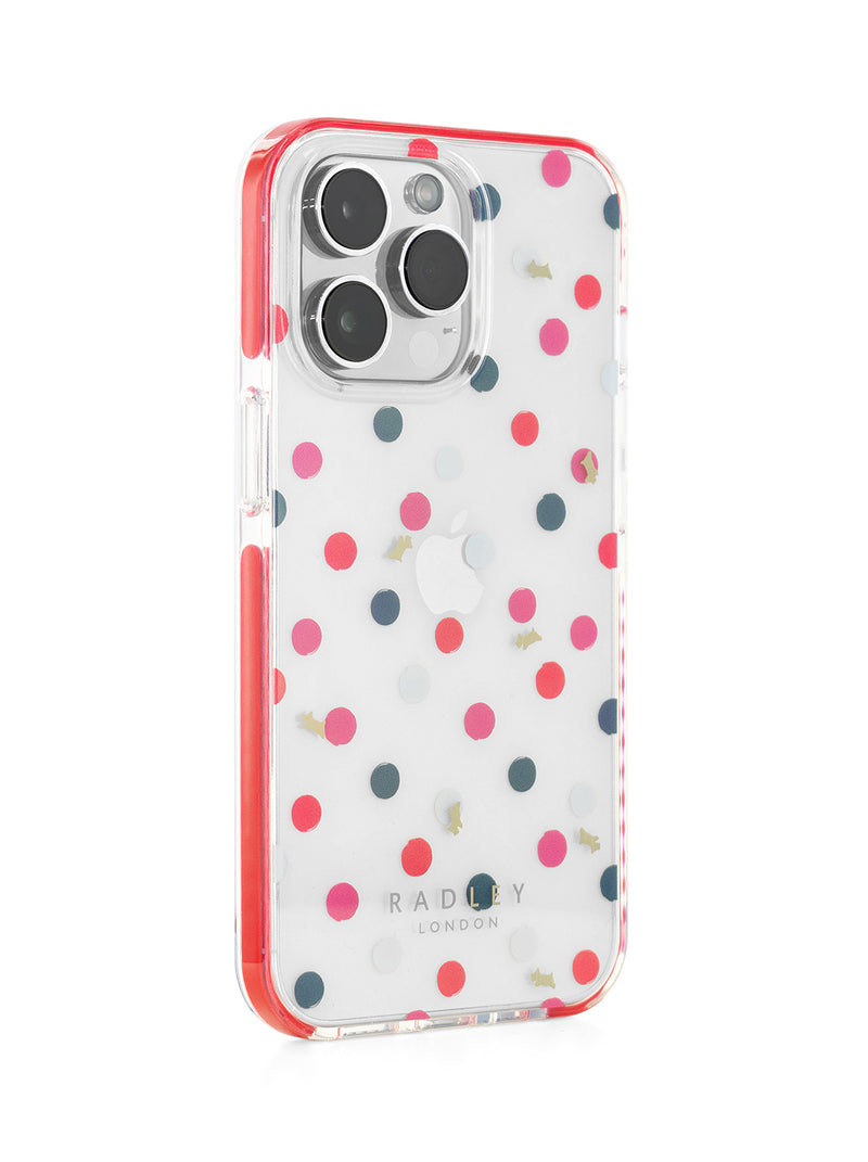 Radley Clear Bumper Case for iPhone 13 Pro Max - Evergreen Print / Red Bumpers