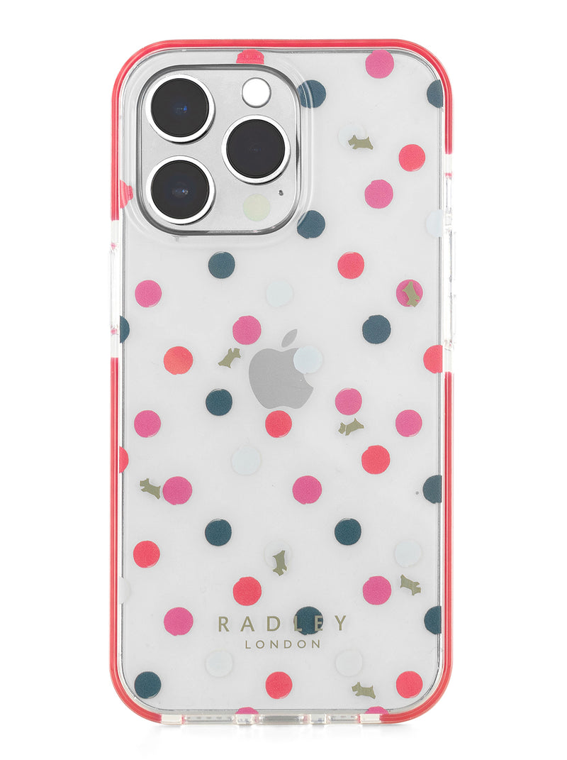 Radley Clear Bumper Case for iPhone 14 Pro Max - Evergreen Print / Red Bumpers