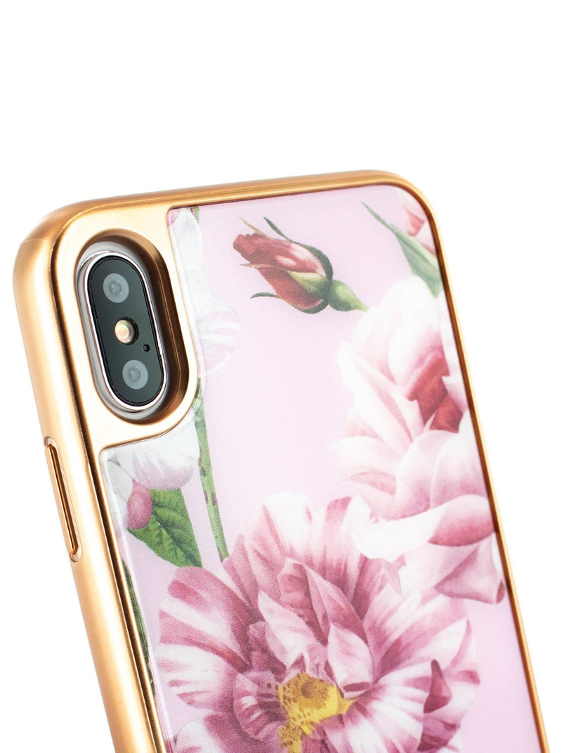 Detail image of the Ted Baker Apple iPhone XS / X phone case in Pink