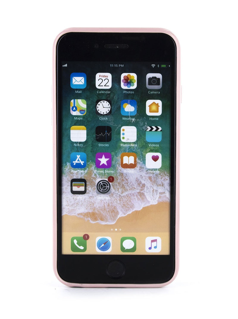 Front image of the Jack Wills Apple iPhone 8 / 7 / 6S phone case in Graphic White