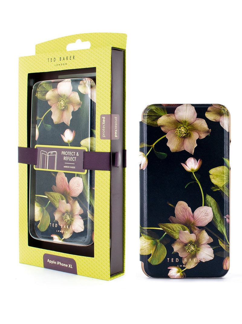 Packaging image of the Ted Baker Apple iPhone XS Max phone case in Black