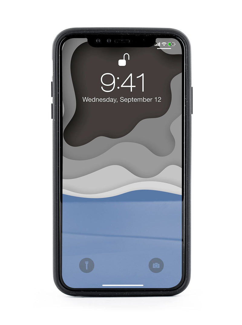 Front image of the Ted Baker Apple iPhone XS Max phone case in Black