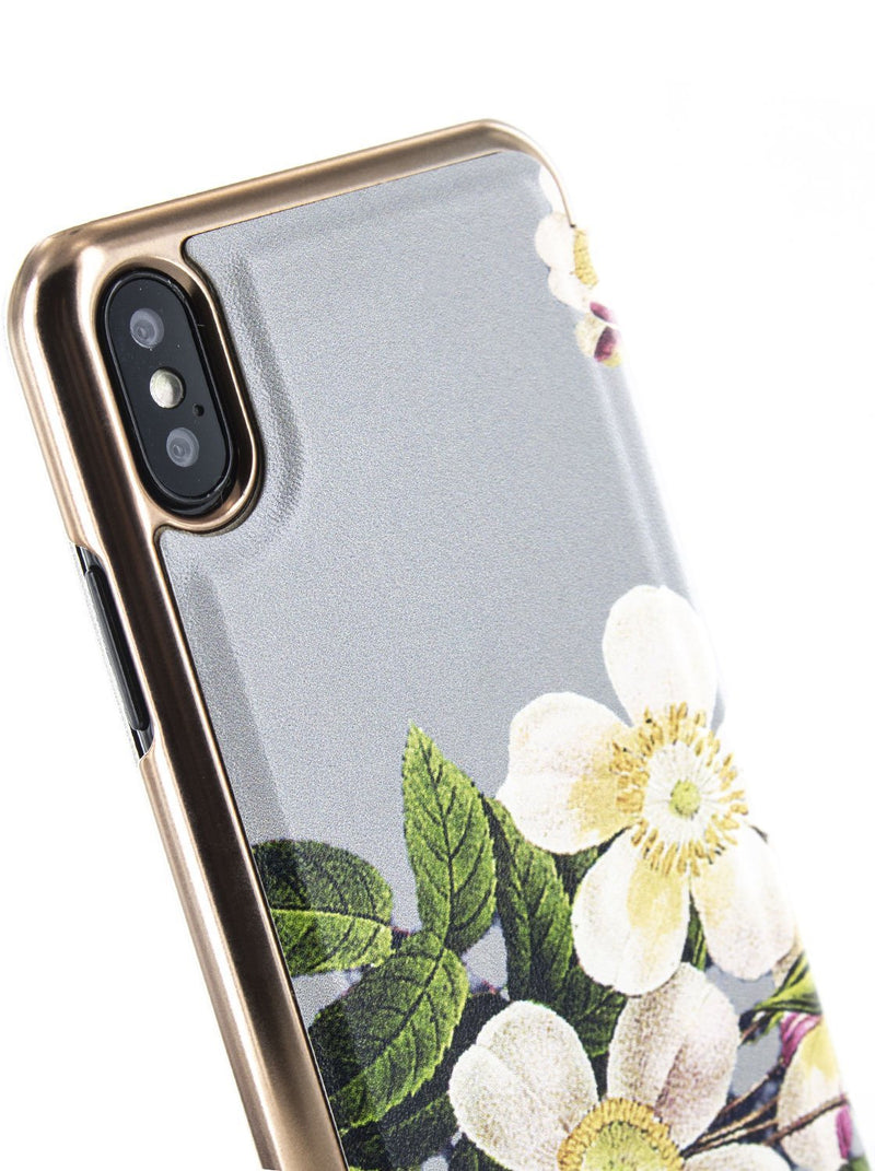 Detail image of the Ted Baker Apple iPhone XS / X phone case in Grey
