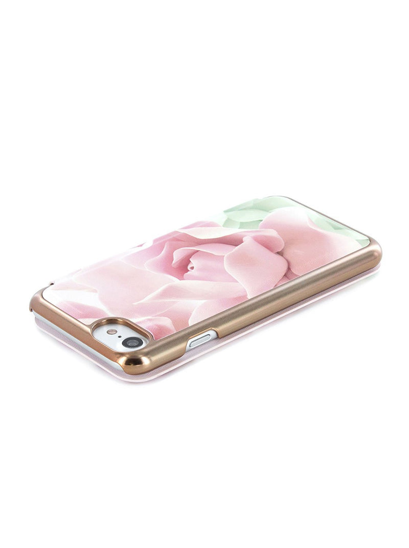 Ted Baker KNOWAI Mirror Folio Case for iPhone SE (2020) / iPhone 8 - Porcelain Rose (Nude)