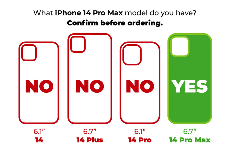 iPhone 14 Pro Max Hard Shell Phone Case - Black
