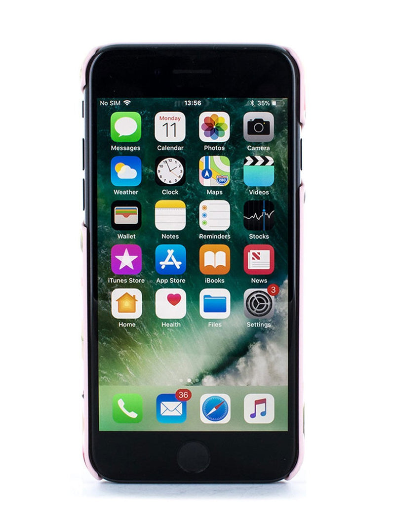 Front image of the Ted Baker Apple iPhone 8 / 7 / 6S phone case in Peach Blossom