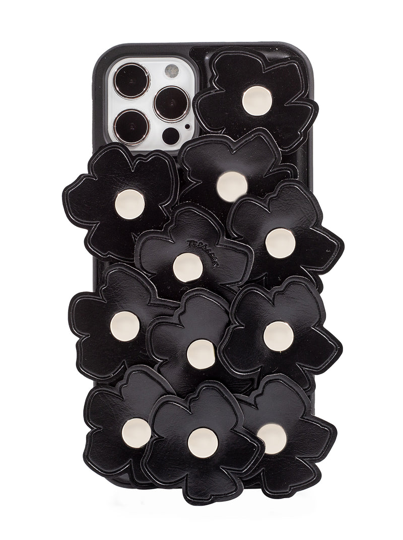 Ted Baker FLORU Hard Shell for iPhone 12 Pro - Magnolia Applique Black