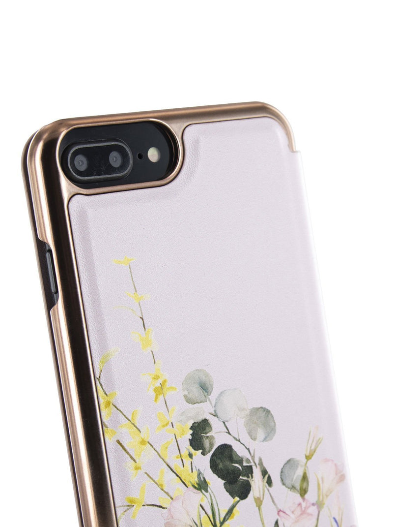 Detail image of the Ted Baker Apple iPhone 8 Plus / 7 Plus phone case in Pink