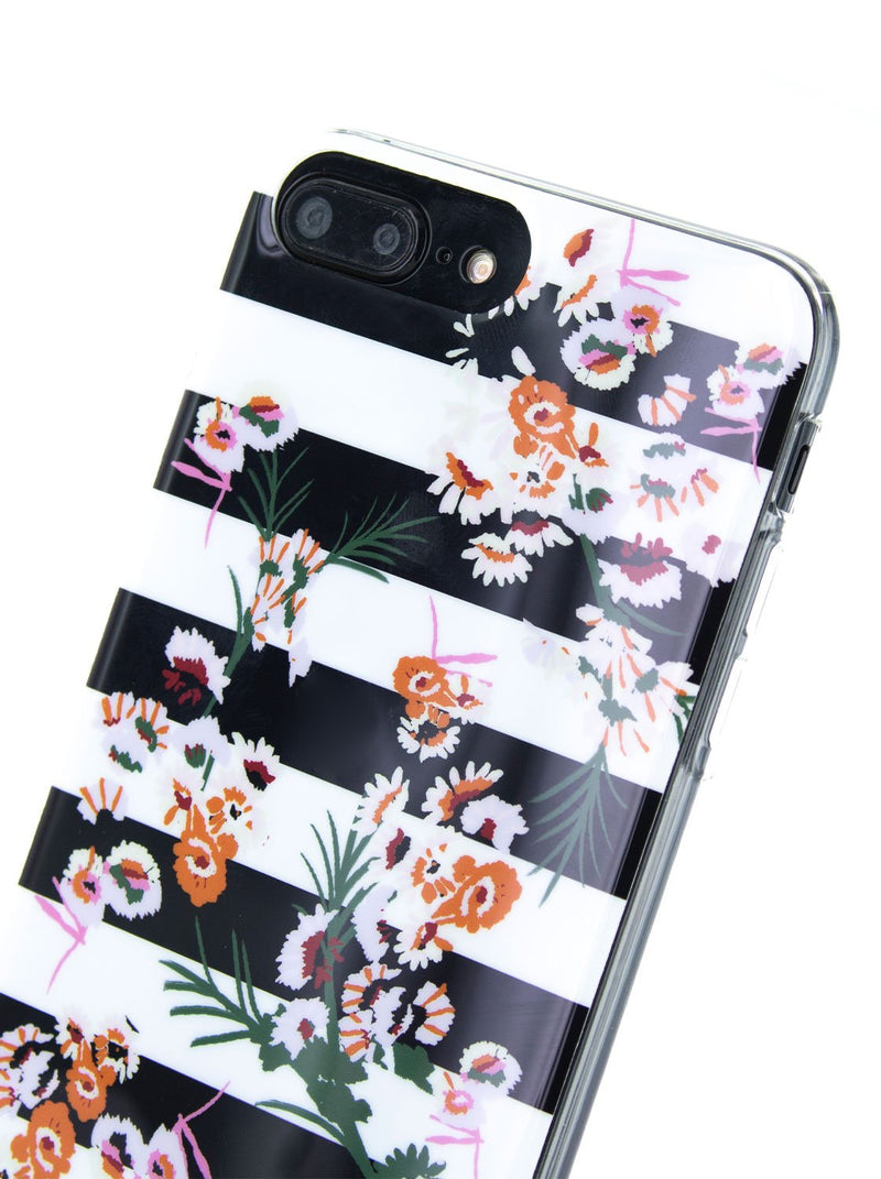 Karen Millen Slim Jelly Case for iPhone 8 Plus / 7 Plus / 6 Plus - Floral Stripe