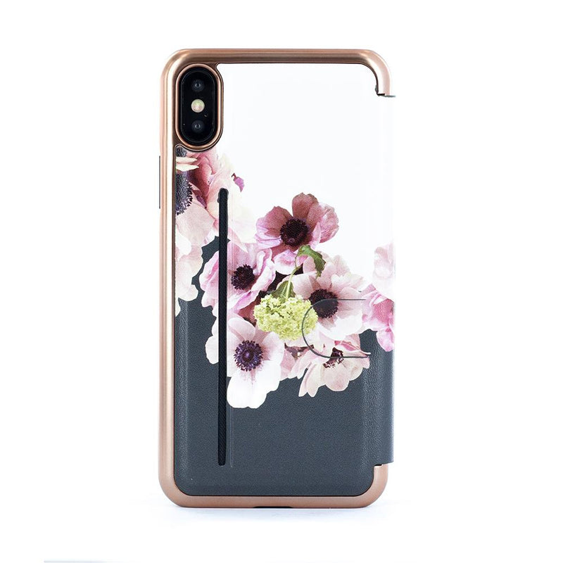 Ted Baker CHESKII Mirror Folio Case with outer Card Slot for iPhone XS Max - Neapolitan