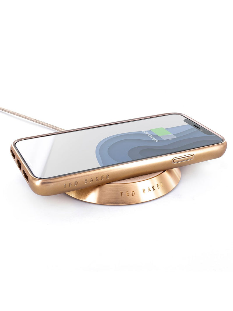 Charging device image of the Ted Baker Apple iPhone XR phone case in Taupe