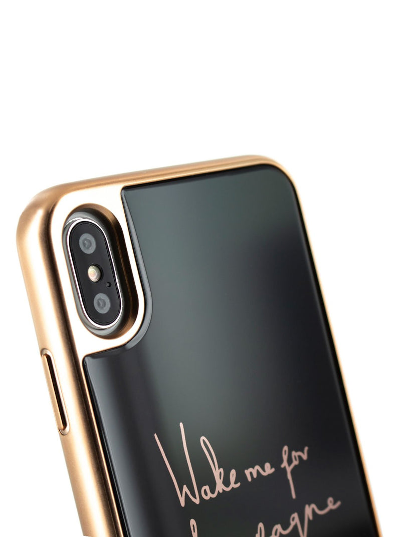 Detail image of the Ted Baker Apple iPhone XS Max phone case in Black