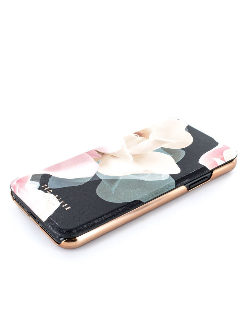 Face up image of the Ted Baker Apple iPhone XS / X phone case in Black