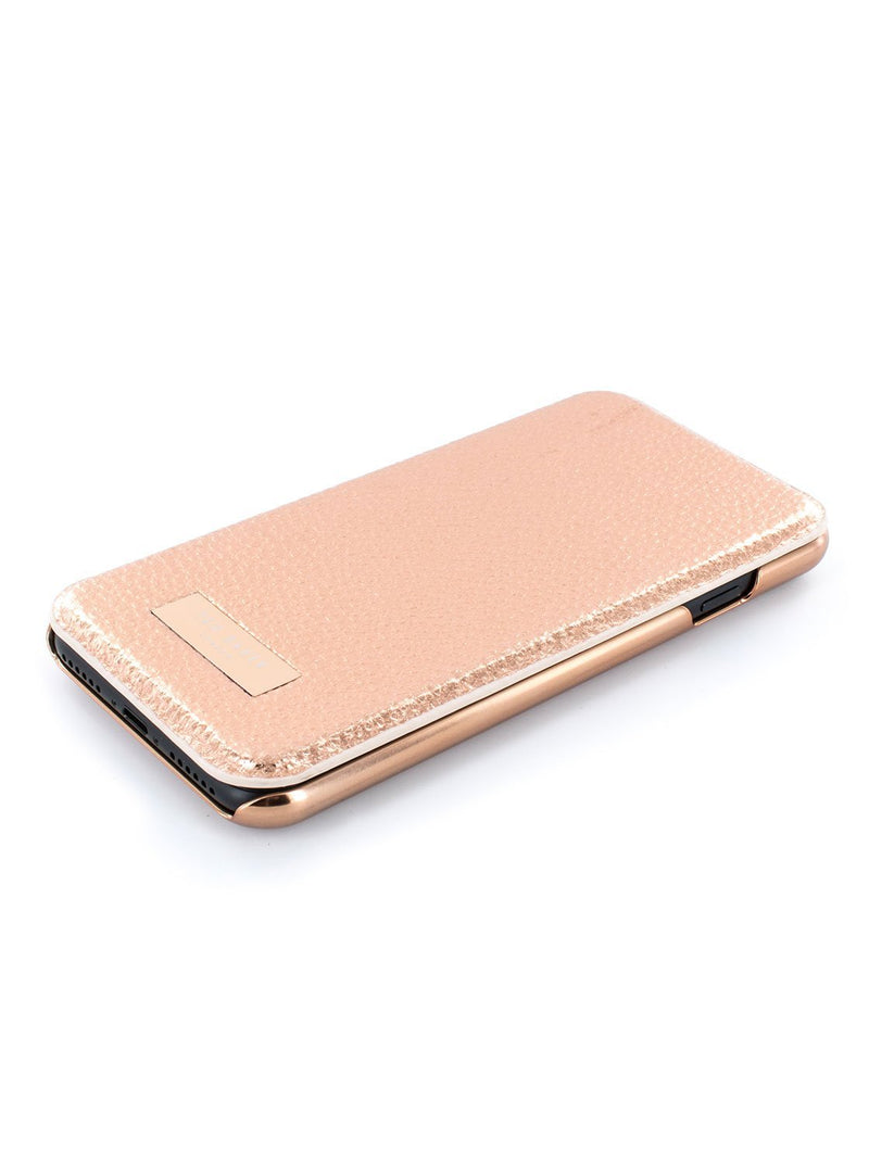 Face up image of the Ted Baker Apple iPhone 8 / 7 / 6S phone case in Rose Gold