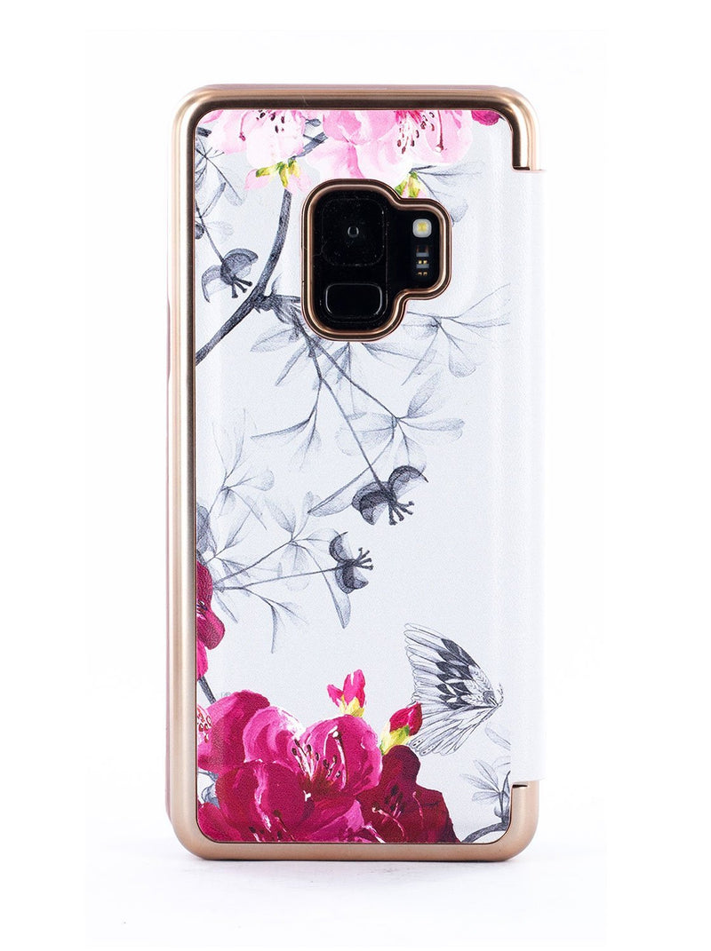 Back image of the Ted Baker Samsung Galaxy S9 phone case in Babylon Nickel